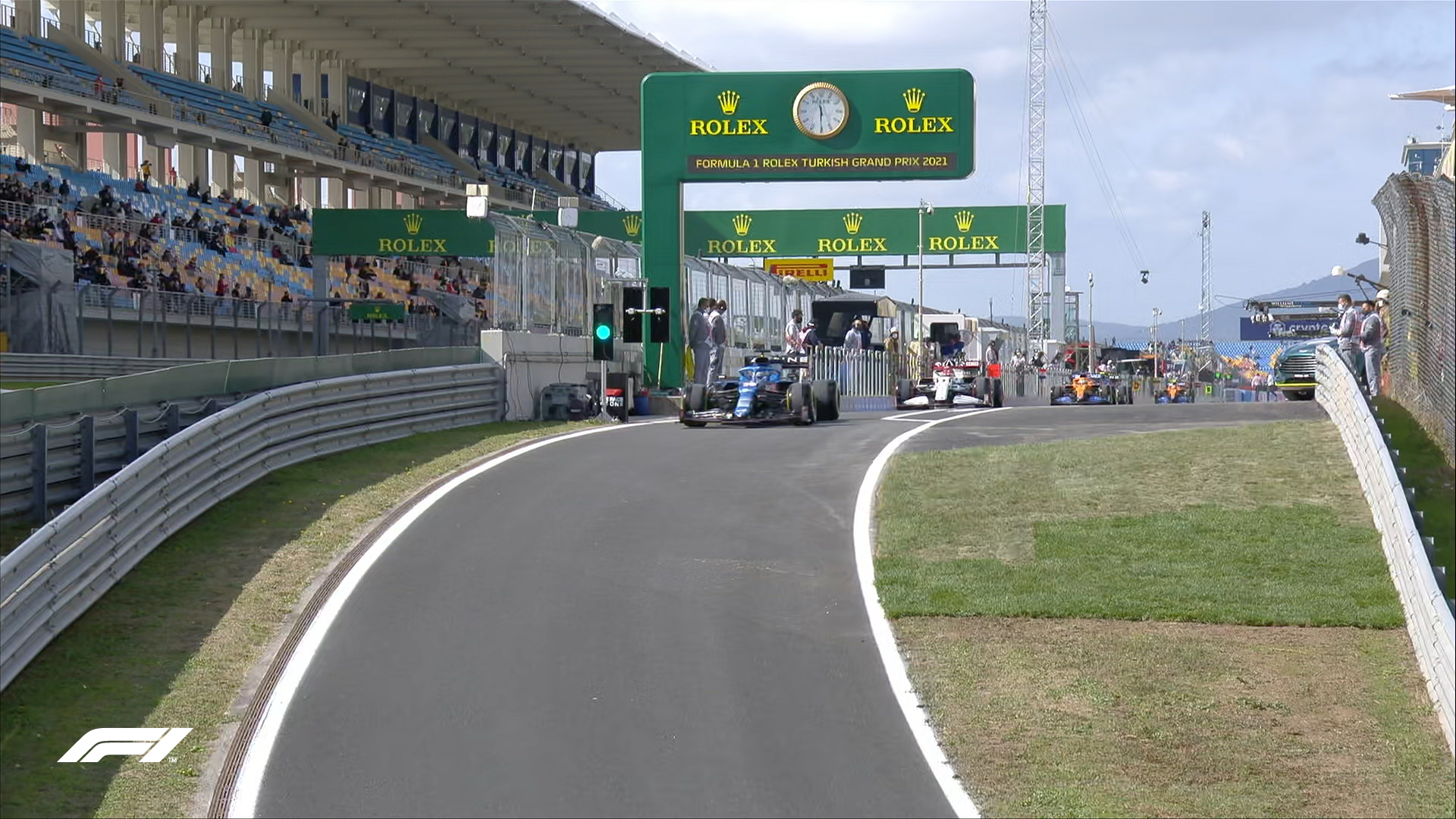 Początek FP1 przed Grand Prix Turcji