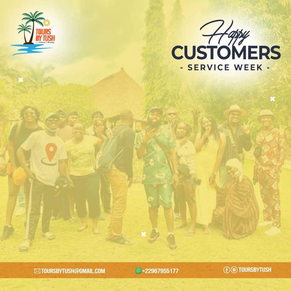 toursbytush's tweet photo. Thank You for choosing us and Happy Customer service week to you.
We love you 😍 ❤️👏🏼🙏
.
.
Kindly Follow us @toursbytush @toursbytush on all Platforms 

#toursbytush #explorebenin #cotonou #cotonoutourist https://t.co/1payCcl0Be