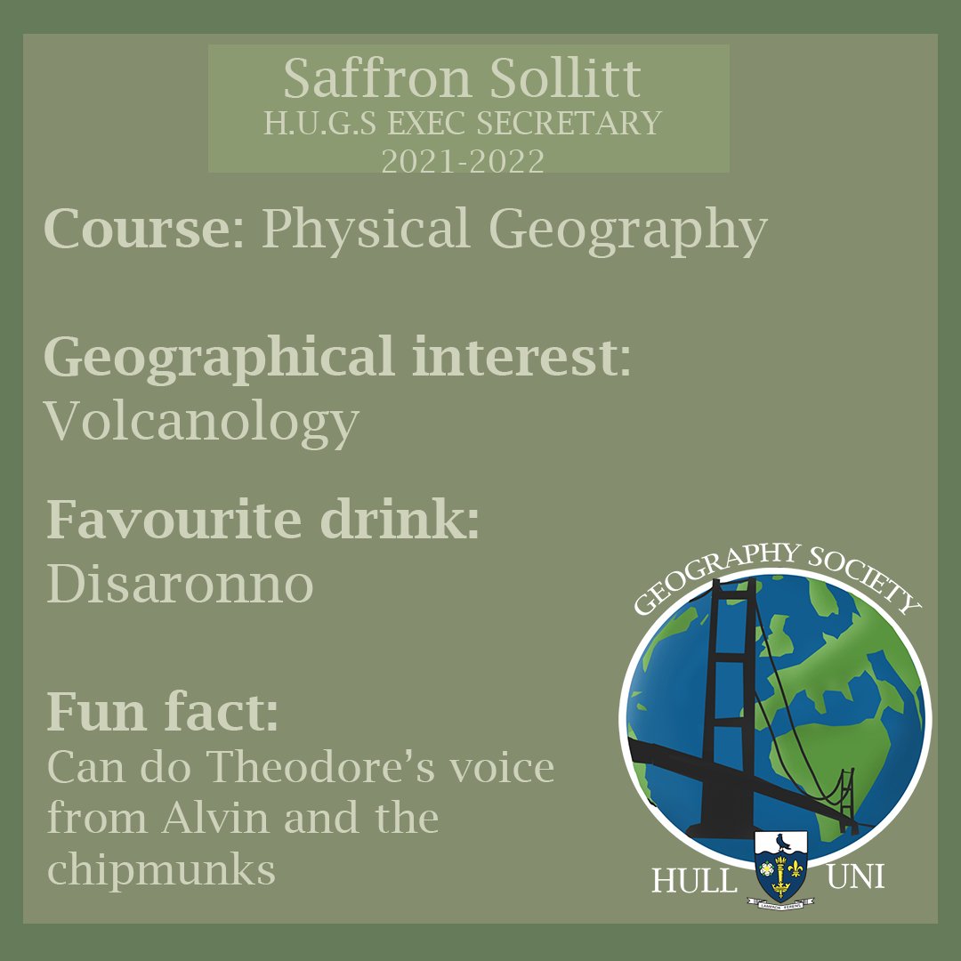 hulluni_geogsoc's tweet photo. Hey! My names Saff and I’m your new secretary for 2021/2022. Please feel free to message me with any queries whenever you like. Most of all I’m here to help you have a great time in HUGS ❤️ https://t.co/d6XrOWh5X8