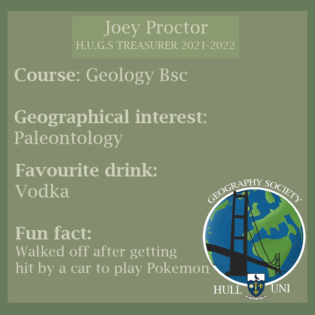 hulluni_geogsoc's tweet photo. The NEW Treasurer has entered the scene. Hello all, I'm Joey and I'm hard at work to make this an awesome year for you all! Cant wait to see all the New and old faces soon!
If you have any questions or ideas for me please don't hesitate to drop a message 😁 https://t.co/FOoKnPPPKP