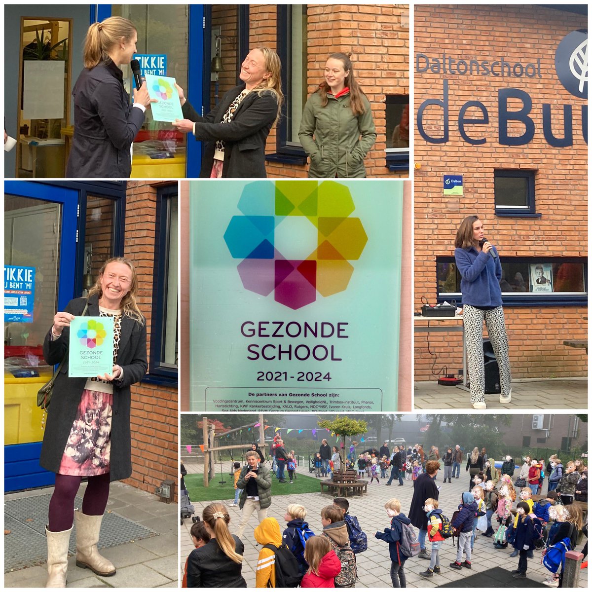 daltonbuut's tweet photo. FEEST! Wethouder @LiesaVeldman @gemeentesoest heeft het Gezonde School #Vignet uitgereikt aan #hulpouder Rosalie, Ecologie Coördinator. Hartelijk dank voor de goede #adviezen @ggdru ! #stev #eemvalleieducatief https://t.co/AtIqq582ql