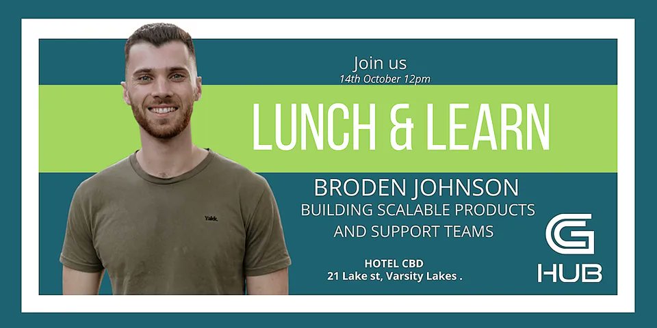 Join fellow members and like-minded business owners, start-up entrepreneurs, and visionaries for lunch on a mission with
GUEST SPEAKER: BRODEN JOHNSON

events.humanitix.com/lunch-and-lear…