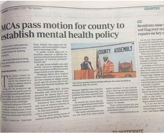 CaucusGs's tweet photo. Our engagement with @AssemblyForum has bore fruit as @taitatavetagovt passed a motion for the creation of a policy to address mental health challenges.
Thank you @taitatavetagovt for taking mental health of your people seriously.
#FunguaRoho
#MentalHealthMatters https://t.co/w9ZtobF6ap