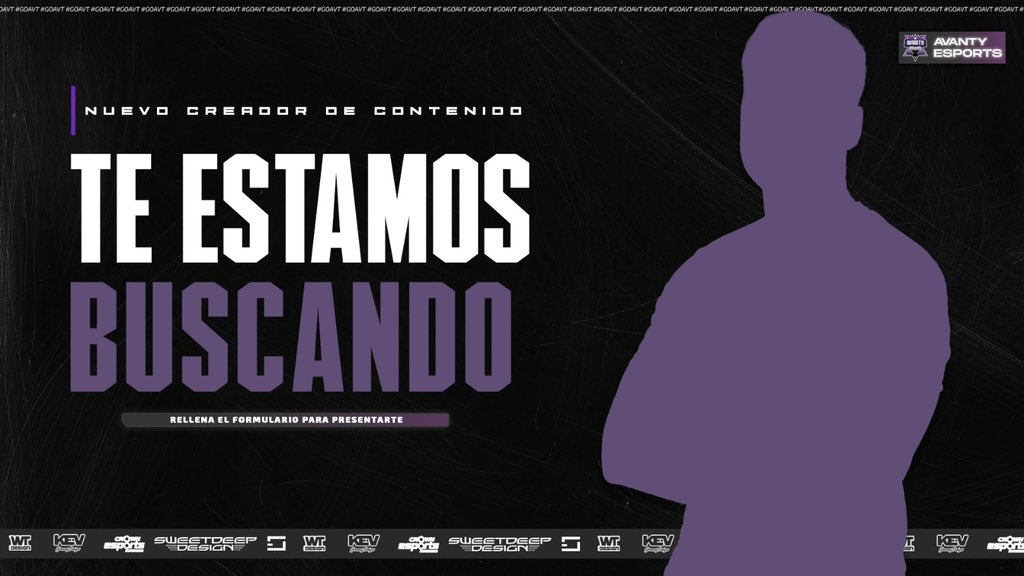 🟣TE ESTAMOS BUSCANDO 🟣

📺 ¿Eres streamer? ¿Quieres formar parte de Avanty esports?, ¡llegó tu momento de presentarte!

📝 Para poder inscribirte y así poder ver todo tu contenido solo deberás rellenar el siguiente formulario:

🔗 forms.gle/St2evj77anwEhm…

👀 ¡Te observamos!