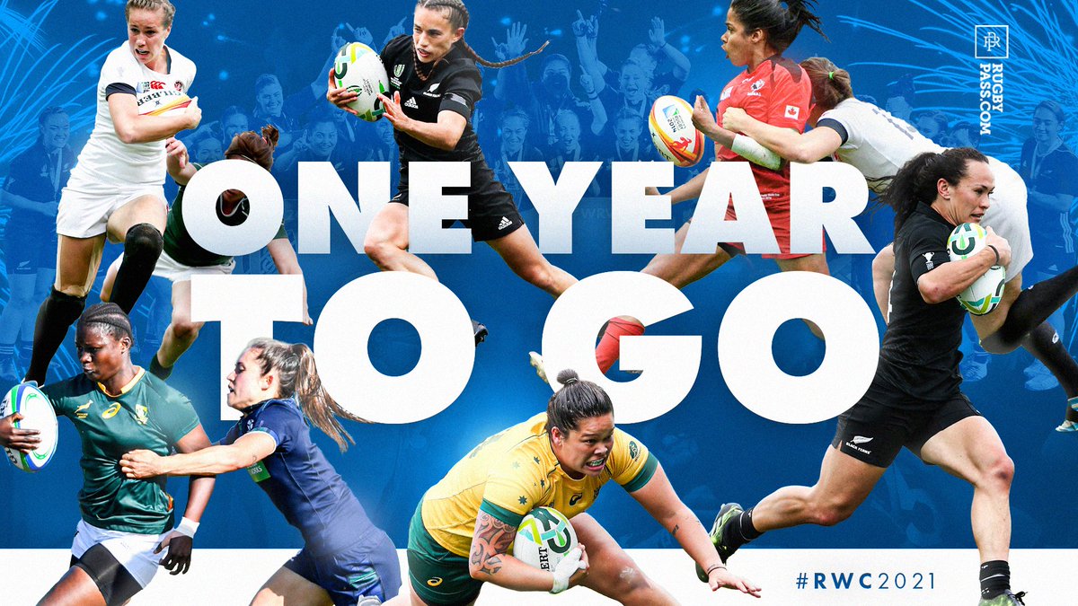 RugbyPass's tweet photo. ONE year to go until the postponed #RWC2021 in New Zealand! 🎉

Which teams are you most looking forward to watching?

#RugbyWorldCup #WorldCup https://t.co/rpfOS04Su4
