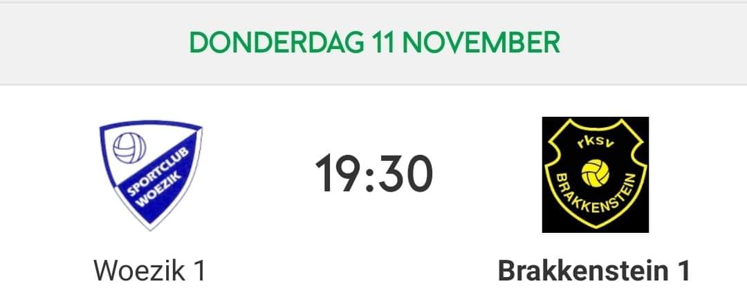 Er is geloot voor de 1ste ronde van het <a href="/KNVB/">KNVB</a> #Beker #toernooi district Oost.

Ons 1ste moet op donderdag 11 november naar <a href="/SCWoezik/">SC Woezik</a>, spelend in de 1ste klasse.

#rksvbrakkenstein #bekertoernooi #scwoezik #11november