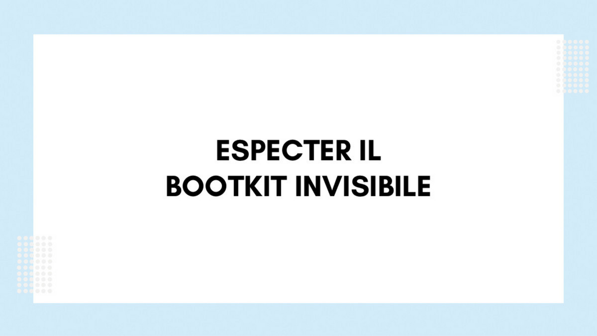 winitalia's tweet image. #ESPecter, un #bootkit invisibile in circolazione dal 2012, ruba #datisensibili bypassando i #sistemi #antimalware di #Windows. 💻

Per sapere di più leggi l&apos;articolo di #securityinfo.
✏️cutt.ly/xEC8qVf