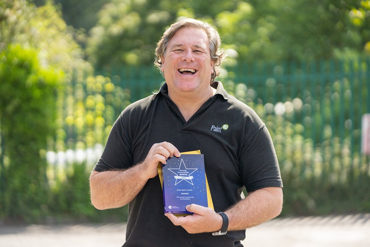 OrbitHelp's tweet photo. Congratulations to @Paint360UK for winning this years’ Orbit Earth award!

Paint360 are a social enterprise employing young people with barriers to employment. They create paint from second hand materials, and profits go to valuable causes.

https://t.co/zG1zDsF4hn https://t.co/tFoA7Mk1Ib