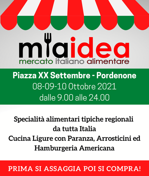 comunepordenone's tweet photo. ⏰ Dal 8 al #10ottobre in Piazza XX Settembre col MIA - Mercato Italiano alimentare.
😋 Specialità alimentari tipiche regionali da tutta Italia. 
Info 👉 https://t.co/whg8DhffhD

@FVGlive @somewherefvg @pnturismo #EventiPN #Pordenone https://t.co/okAMXPK16Z