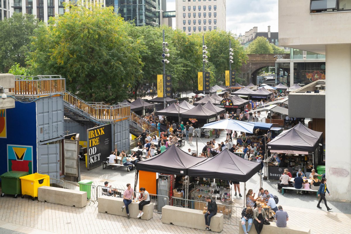 southbanklondon's tweet photo. It's @SCFoodMarket day! 🥢 Remember the market is open every Friday to Sunday, from 12 on Friday and Sunday, and 11 on Saturday - what deliciousness are you picking up this weekend*?

(* We know it's Friday but just let us have this) https://t.co/oDcDabrjxp