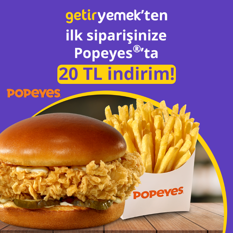 GetirYemek's tweet photo. 😋 GetirYemek’ten vereceğiniz ilk siparişe, seçili restoranlarda 20 TL indirim sizi bekliyor 💜🤩