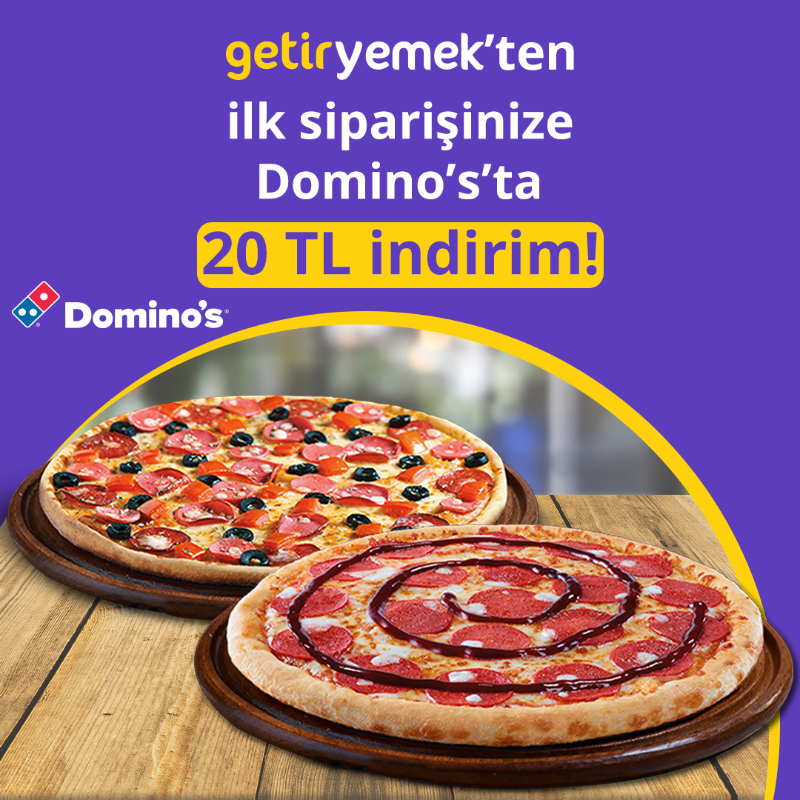 GetirYemek's tweet photo. 😋 GetirYemek’ten vereceğiniz ilk siparişe, seçili restoranlarda 20 TL indirim sizi bekliyor 💜🤩