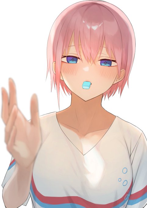 ﾗｶｾさんがTwitterに投稿した中野一花(五等分の花嫁)のイラスト。