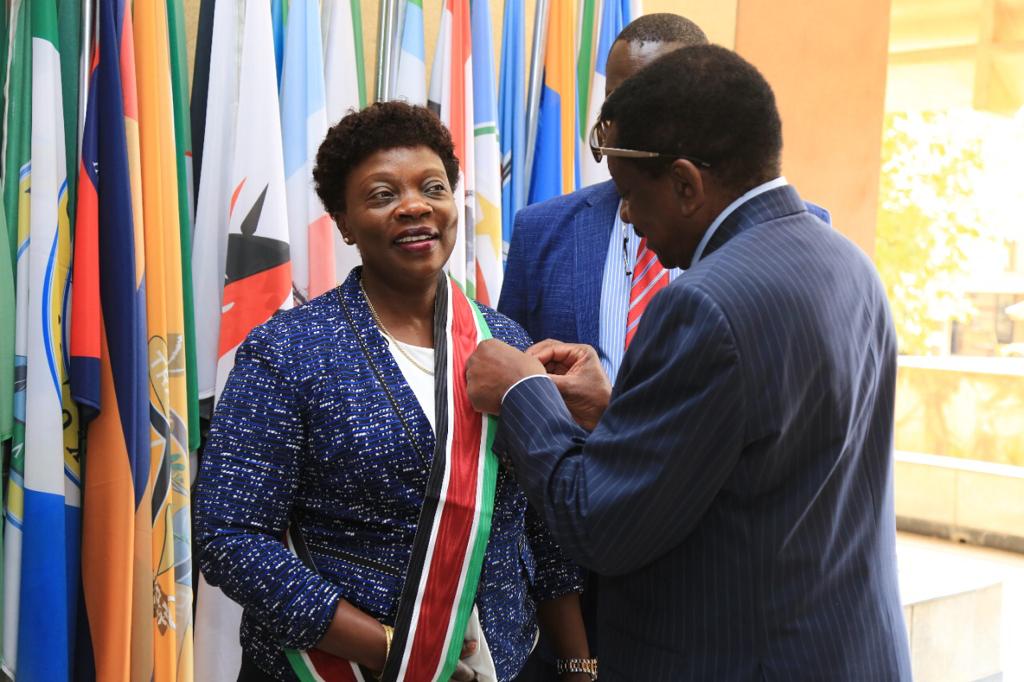 orengo_james's tweet photo. Congratulations to the Senate Deputy Minority leader Hon. Madzayo and Sen. Rose Nyamunga (member of the Speaker's panel) for being feted with the prestigious State commendation of the Chief of the Order of the Burning Spear (CBS) for your distinguished and exemplary services. https://t.co/4DHEPGnLp3