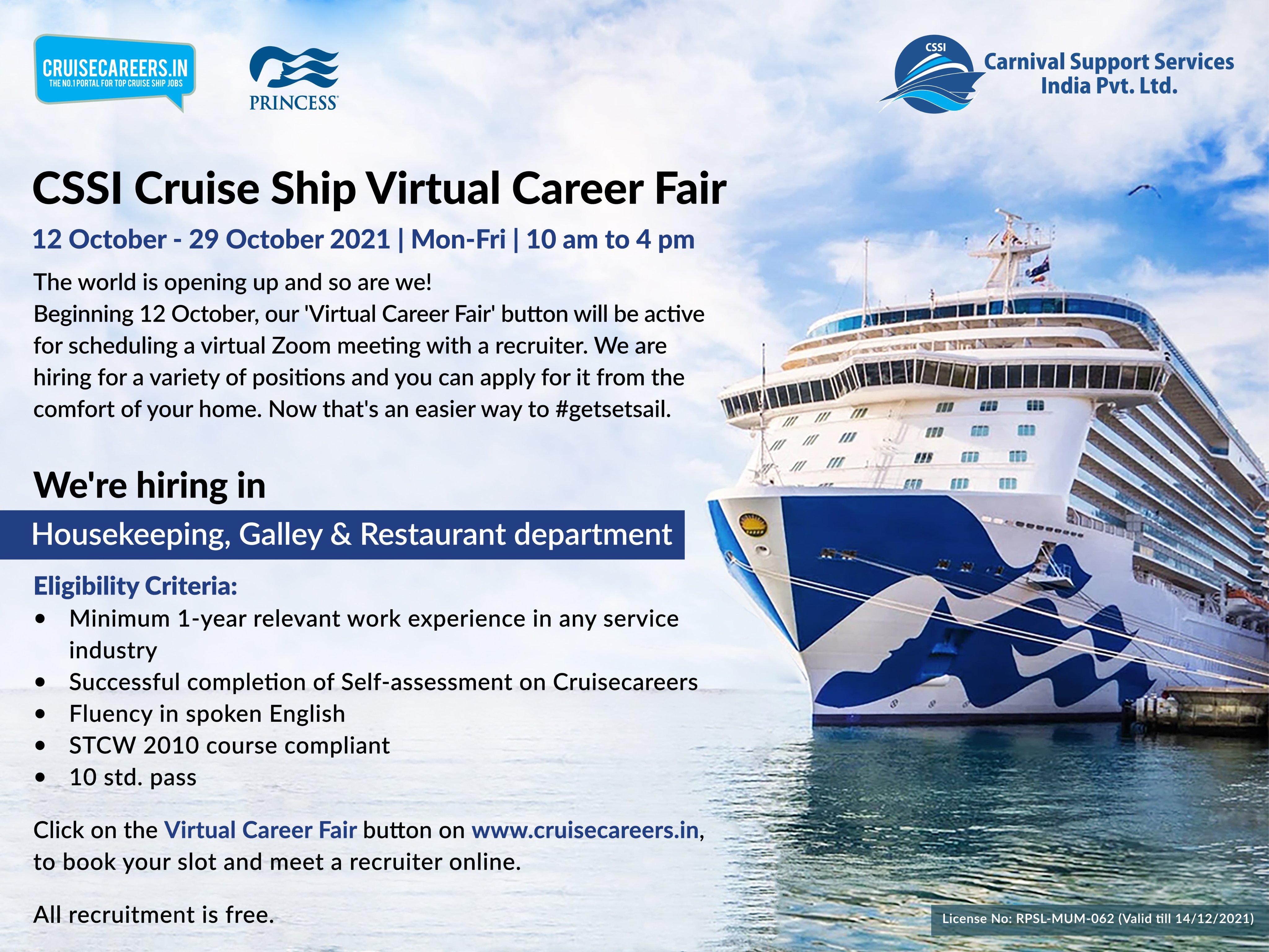 cruisecareers.in على X: &ldquo;The world is opening up and so are we 