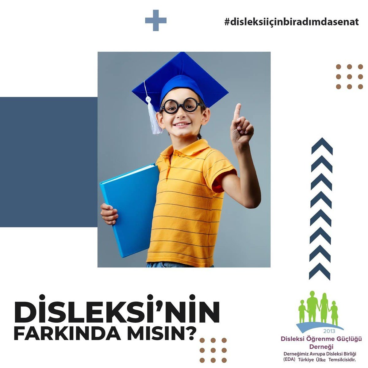 Disleksidernek's tweet photo. Disleksili çocukların eğitim hayatı diğer çocuklardan farklı ve kendine özgü olacaktır.  
DİSLEKSİ BAŞARIYA ENGEL DEĞİLDİR!
8 Ekim “Dünya Disleksi Farkındalık Günü”
#disleksifarkındalikhaftasi
#disleksiicinbiradımdasenat
#disleksininfarkindamisin https://t.co/cSEOh6uJZS