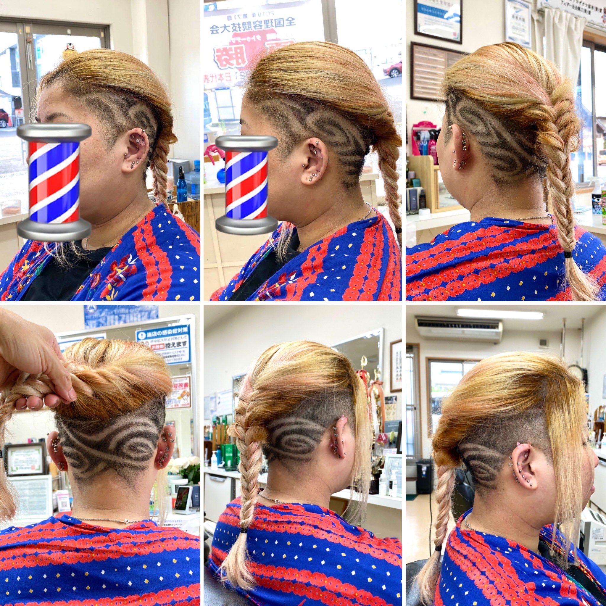 Hair Salon Toda 髪彫師 東京リベンジャーズ ドラケン女子 ドラケン 風ヘア バリアート タトゥー デザイン ラインアート 刈り上げ女子 女性バリアート 髪彫師 ヘアタトゥー ヘアトライバル クリッパーアート 静岡市 清水区 Hairsalontoda