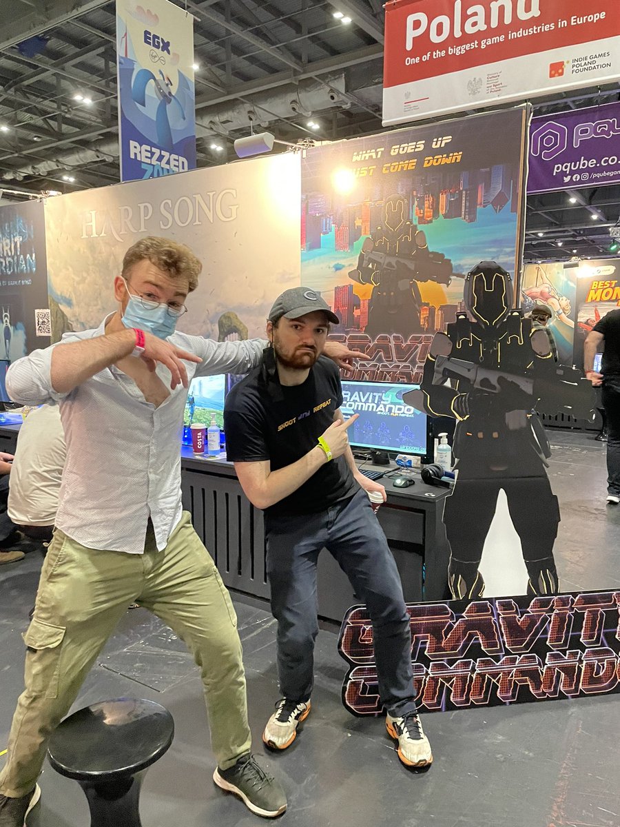 Ready for day two!! Come try out <a href="/GravityCommando/">GRAVITY COMMANDO 🔫 DEMO OUT NOW</a> in the #Rezzed   zone 🔫
<a href="/EGX/">EGX</a> #EGX #egx2021 #fps