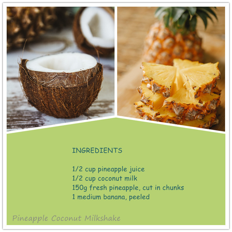 LEEGOAL_'s tweet image. 【Recipe】Pineapple Coconut Milkshake 
#portableblender #miniblender #blenderbottle #LeegoalBlender #Leegoal #smoothie #milkshake #pineapplemilkshake #milkshakerecipe