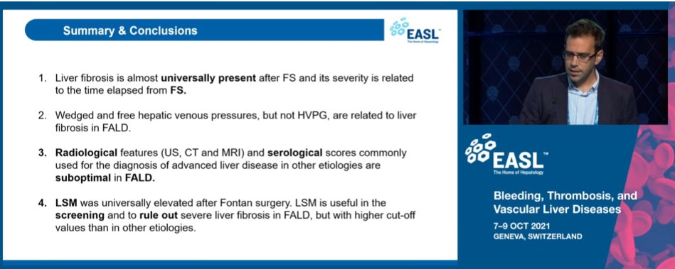 Great talk about Fontan-associated Liver disease at the #EASLmono 
🗣️<a href="/luistevilla/">Luis Téllez</a> talks us through various invasive and non-invasive tests for staging

Aim🎯:
✅Estimate severe fibrosis 
✅Test accuracy of #NITs

#FALD 
<a href="/DigestivoHRyC/">Digestivo Hospital Universitario Ramón y Cajal</a>  <a href="/ValdigGroup/">Valdig Group</a> <a href="/EASLnews/">EASLnews</a> <a href="/aelsharkawy75/">Ahmed Elsharkawy</a>