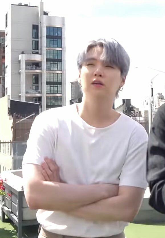 yoongi in white shirt