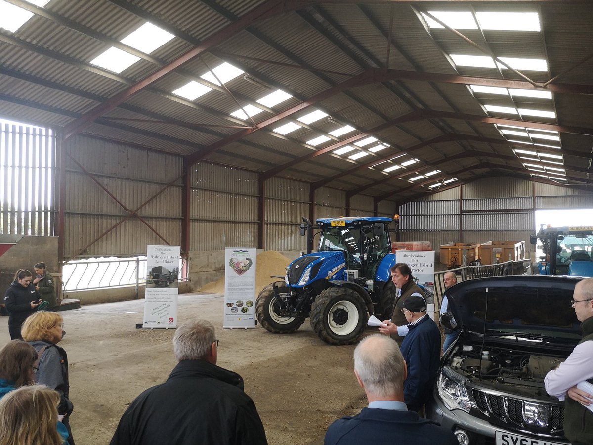 #farmingforthefuture learning about hydrogen's role in decarbonising agricultural machinery.