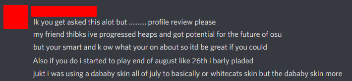 TonehhOsu's tweet photo. idk what's funnier, the fact that people think that i'm a fortune teller or the fact that this person talked about a dababy skin. wait actually this entire dm is just funny to me LOL https://t.co/2XsM5fDagF