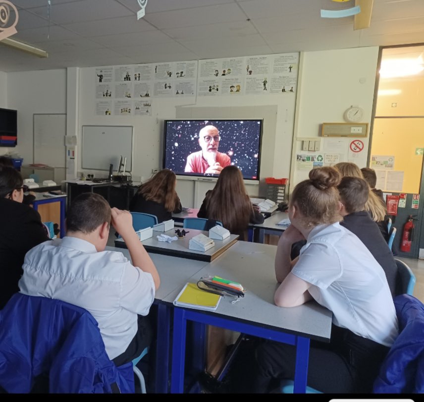 DeltaJWhitgift's tweet image. Year 8 have been taking part in talks with the space centre for Space week. #Stemfestinspace