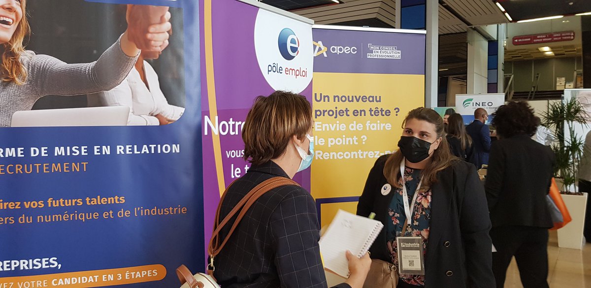 Déjà 150 candidats ont présenté leur candidature. Des postes dans tous les domaines de compétences : technicien hot line, soudeur ajusteur, ingénieur sécurité cloud. Le salon Industria : je découvre les métiers, je me forme, je suis recrutée.#industria #innovation #TousMobilisés