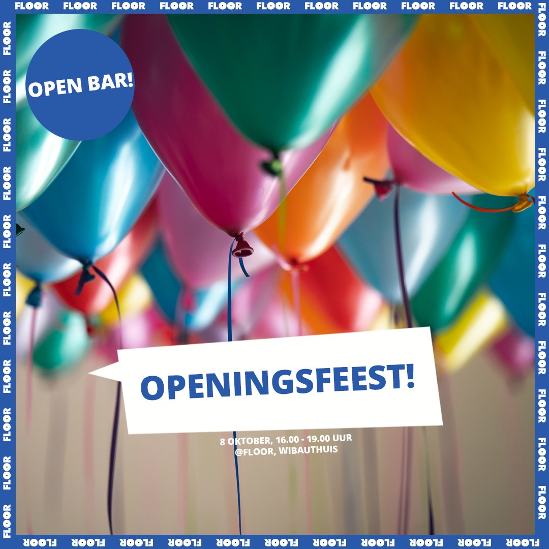 #FLOOR viert vandaag #feest en jij bent uitgenodigd! 🥳 Laat je vermaken door #muziek, #theater en #beeldendekunst. Een feest dat je niet wil missen (met open bar!), dus meld je snel aan via de link in de bio of via hva.nl/floor!