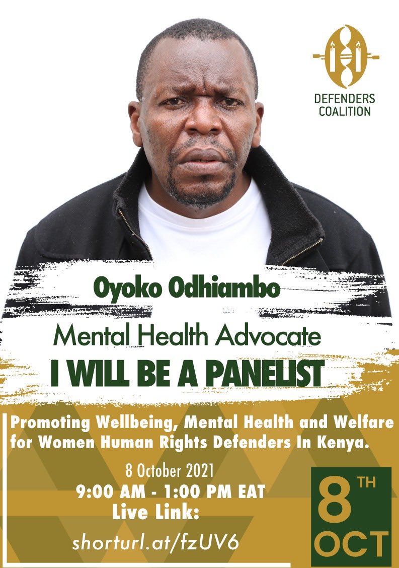 Mental illness can be treated like any other illness. The society must stop traumatizing and dismissing and ignoring persons with mental illness - Oyoko Odhiambo at Launch of #HRDMentalHealth with ⁦@WanjeriNderu⁩ ⁦@DefendersKE⁩