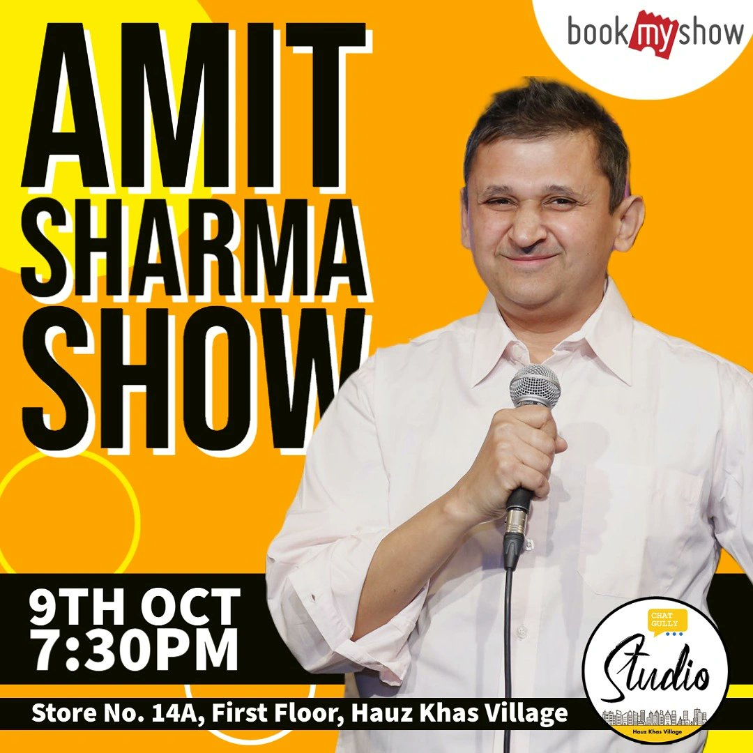 funnymanamit's tweet photo. Tomorrow at Hauz khas Village 7:30 PM, tickets link attached 
https://t.co/y7vqLUU73G https://t.co/wF6V8g3S9Z