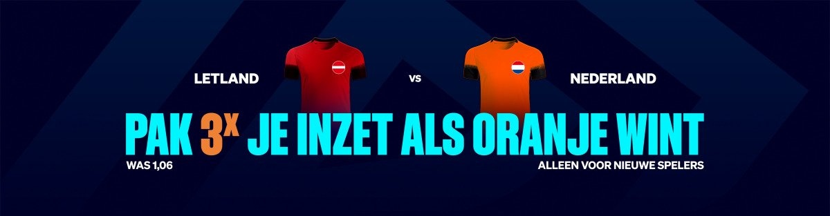 wedopvoetbal's tweet photo. Zet Nederland op winst tegen Letland en ontvang maar liefst 3x je inzet terug. Boosted odds bij BetCity!
#nederland #letland #nedlet #odds #oranje #onsoranje
https://t.co/lhseI8zchb https://t.co/IH66Mmbepd