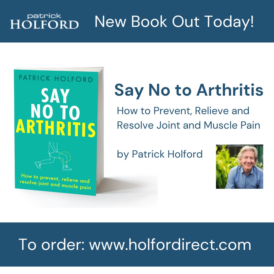 I’m delighted to announce my new book ‘Say No to Arthritis’ is out today! (Piatkus). Osteoarthritis is not just a result of ‘wear and tear’. It is a metabolic disease, part of metabolic syndrome, and thus can be prevented and considerably reversed. ow.ly/GNm050GlgYp