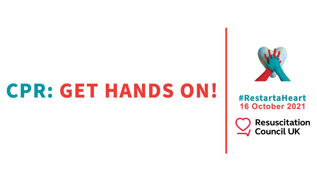 ResusCouncilUK's tweet image. Learning CPR has never been more important. Get hands on for #RestartAHeart on or around October 16 – because you could be the difference between life and death for someone in cardiac arrest. Learn more:  bit.ly/3CBF895