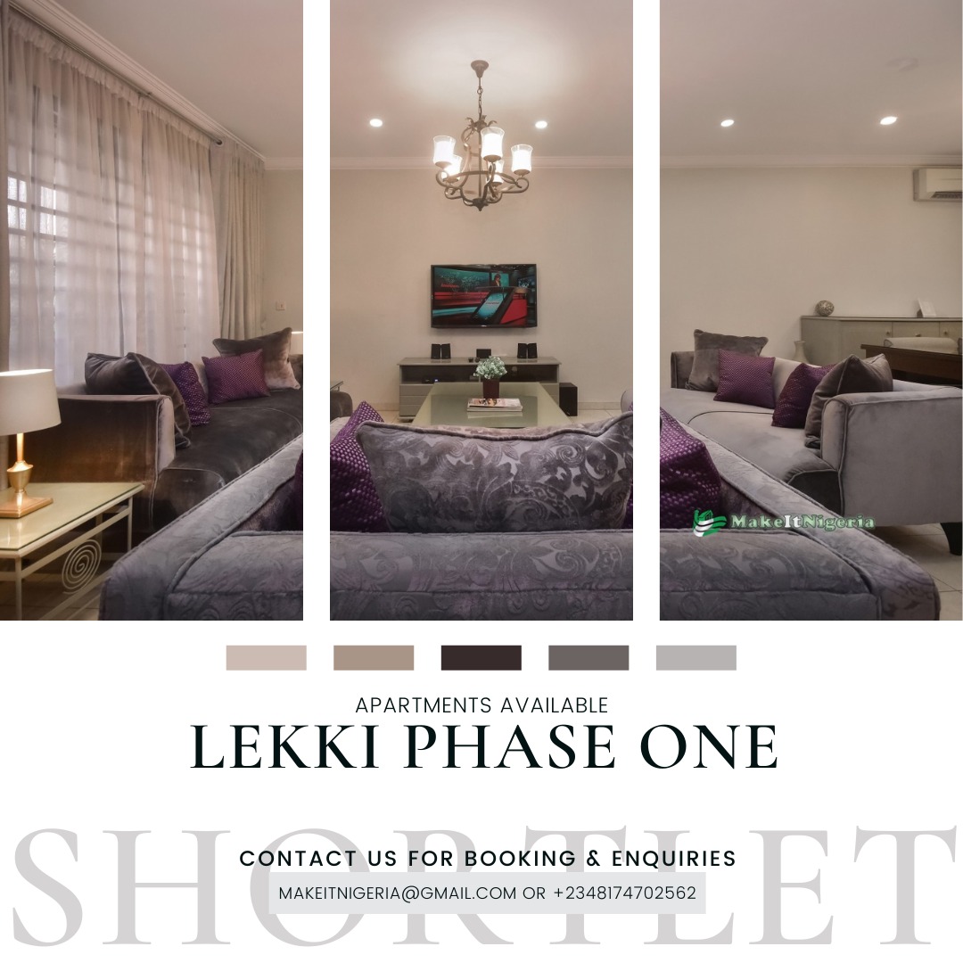 LekkiRentals's tweet image. Luxurious apartments are available for your sleepovers, movie nights, friends night out, hen nights, bachelor's eve, couple's getaways.
📍: Off Admiralty Way, Lekki Peninsula, Phase 1, Lagos
For enquiries and bookings contact us: makeitnigeria@gmail.com or +2348174702562