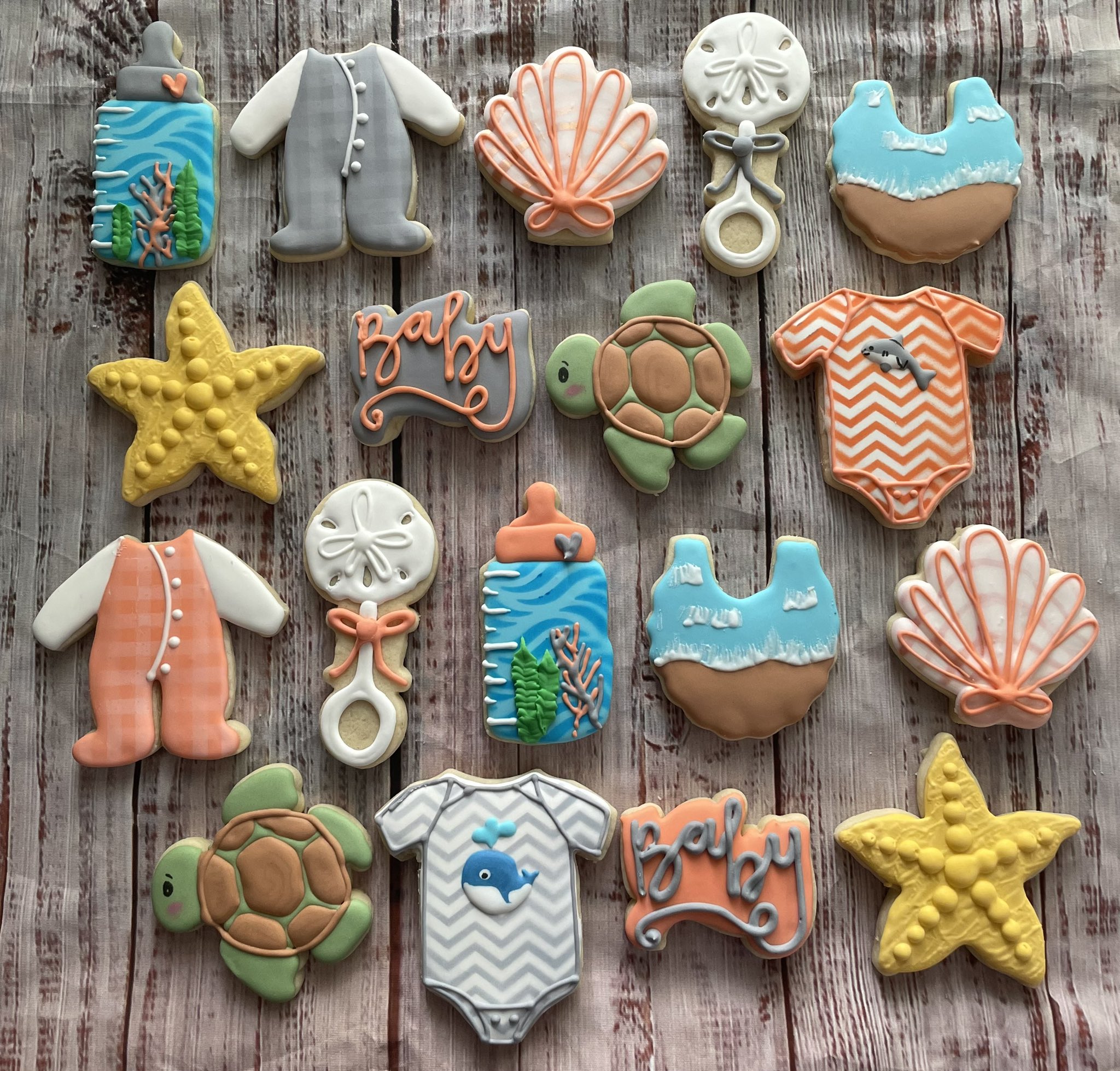 Jennifer Bass Kinda Obsessed With This Set Under The Sea Baby Shower Cookies T Co Bzwyoyrplu Twitter