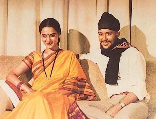 4331Subhash's tweet image. Rekha &amp;amp; Kunal Kapoor in VIJETA released in 1982; 50th year of Air Force Day - Story of an IAF pilot.