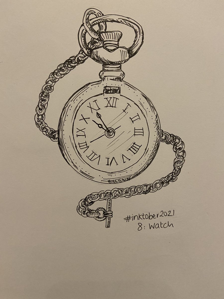 Got a bit behind posting this week. Here’s day 6-8 of #inktober2021  
Day 6 : spirit 
Day 7 : fan 
Day 8 : watch