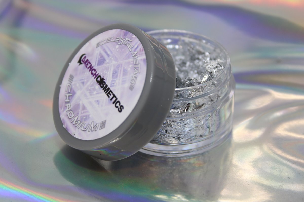 DrnchCosmetics's tweet photo. Add Chromium to your routine and take your looks to new heights! #drenchme #celestialmetals https://t.co/F5DkjFp4T2