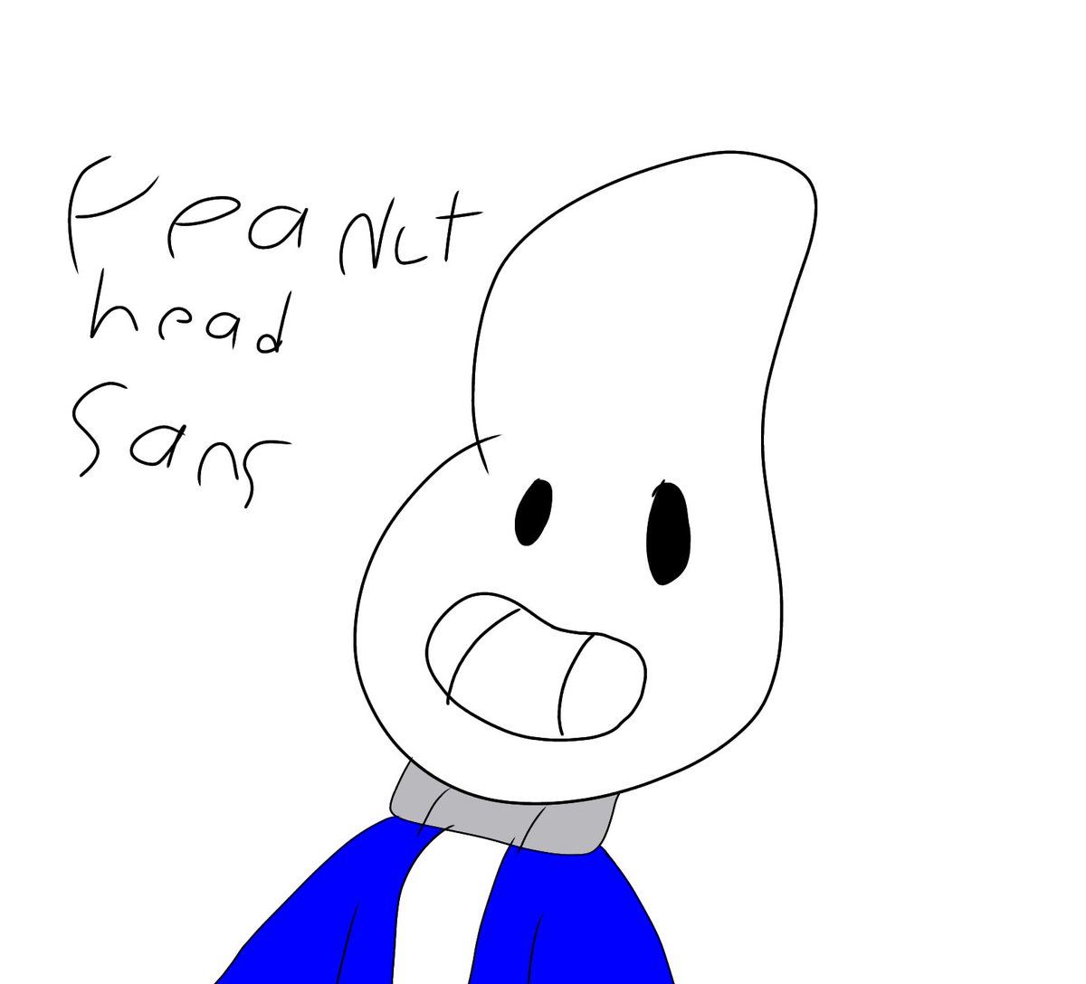 lilacfox03's tweet photo. I made peanut sans the peanut skeleton I laughed so hard while I'm watching sans fangirl videos 
I I draw cursed images of peanut sans for a first time https://t.co/n5EBWgqZxD