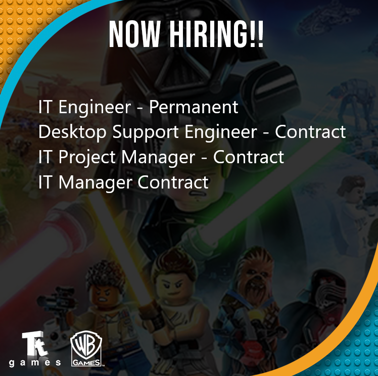 We have some exciting new opportunities in our IT Department! Message me for more details. 
#ttgames #hiring #it #gamedev