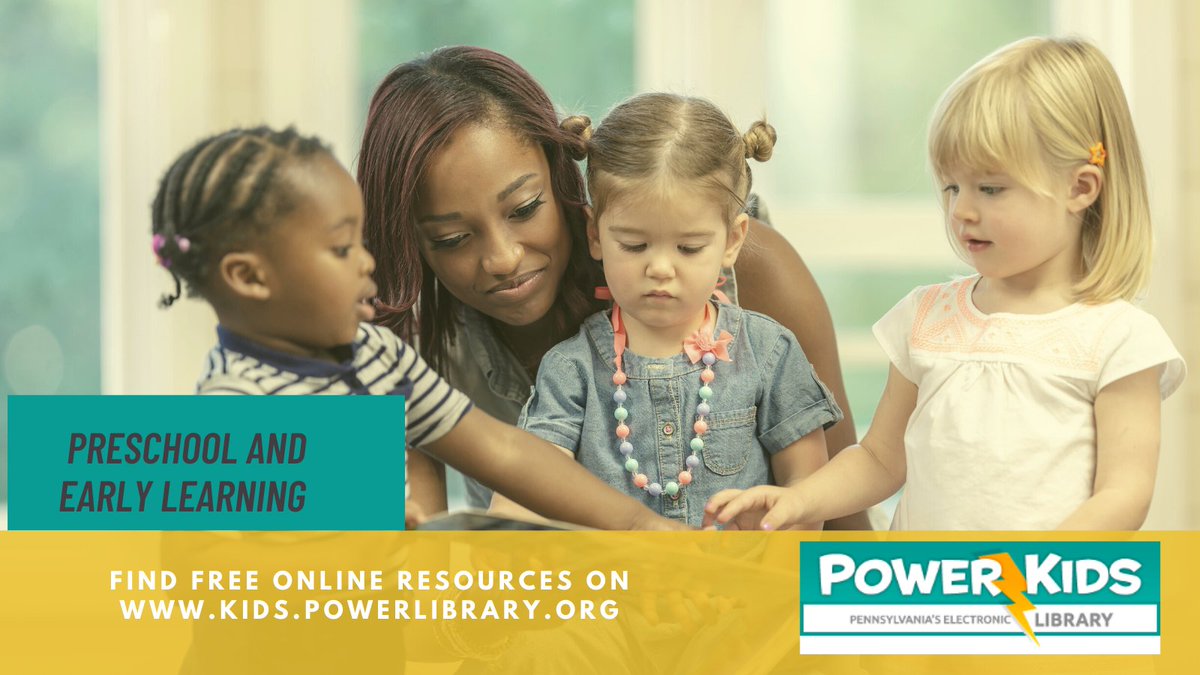 PowerLibrary's tweet photo. Find free resources for preschool and early learning on Power Kids! #POWERLibrary https://t.co/IkxQ9ZYZ5D #PAearlylearning #bookflix #PAonlinelearning #PAlibraries https://t.co/AWdzNVgNBI