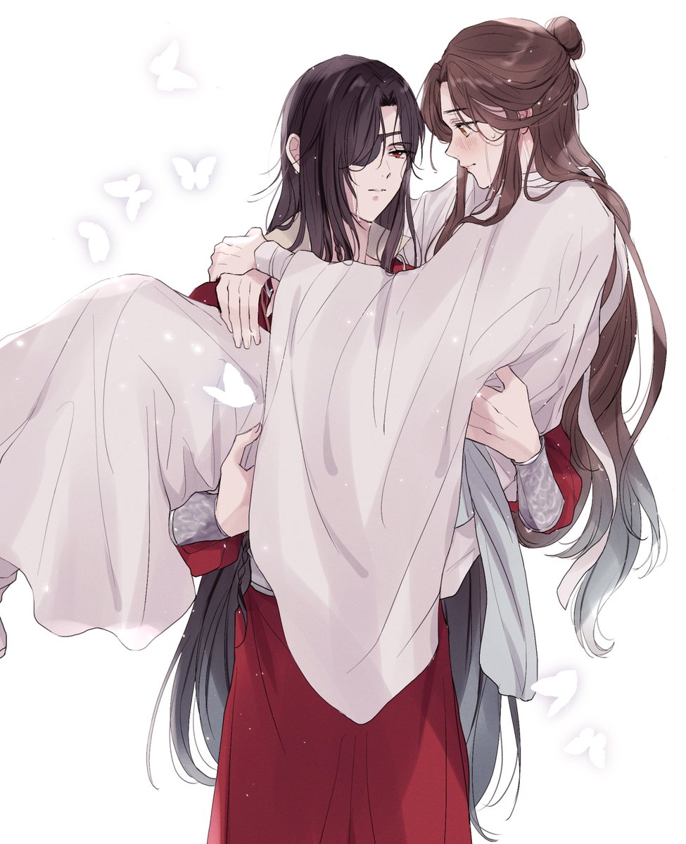 long hair carrying princess carry butterfly bug chinese clothes 1boy  illustration images