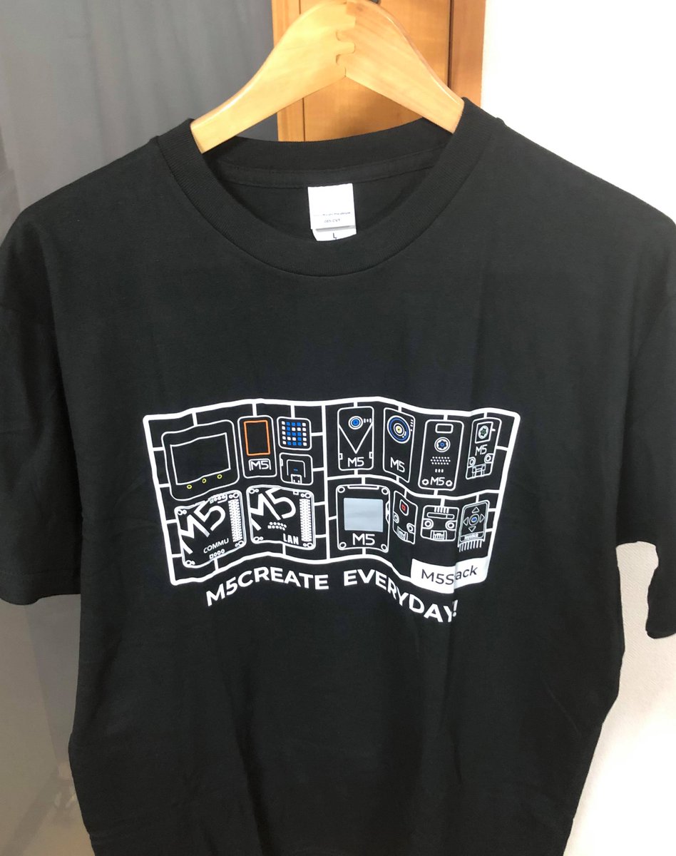 youtoy's tweet photo. #M5Stack_contest_2021 の Tシャツが届いた！

#M5Stack https://t.co/ccnyUilPOv
