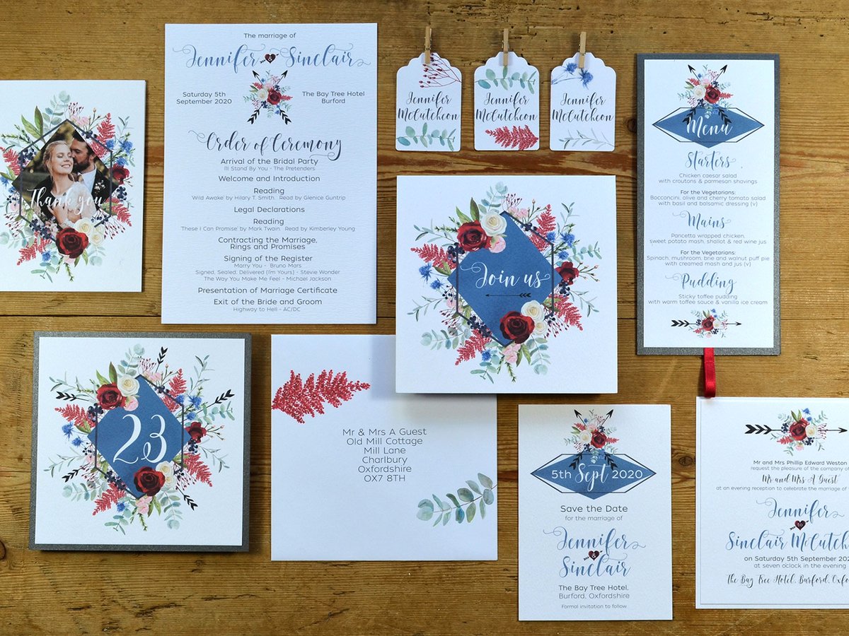 With the first signs of autumn showing, our gorgeous new #weddingstationery suite, Boho, Blooms and Berries, full of rich, velvety colours, seems perfect for the time of year. Get in touch to order your free personalised sample set. #bohowedding
buff.ly/3DmEA7h
