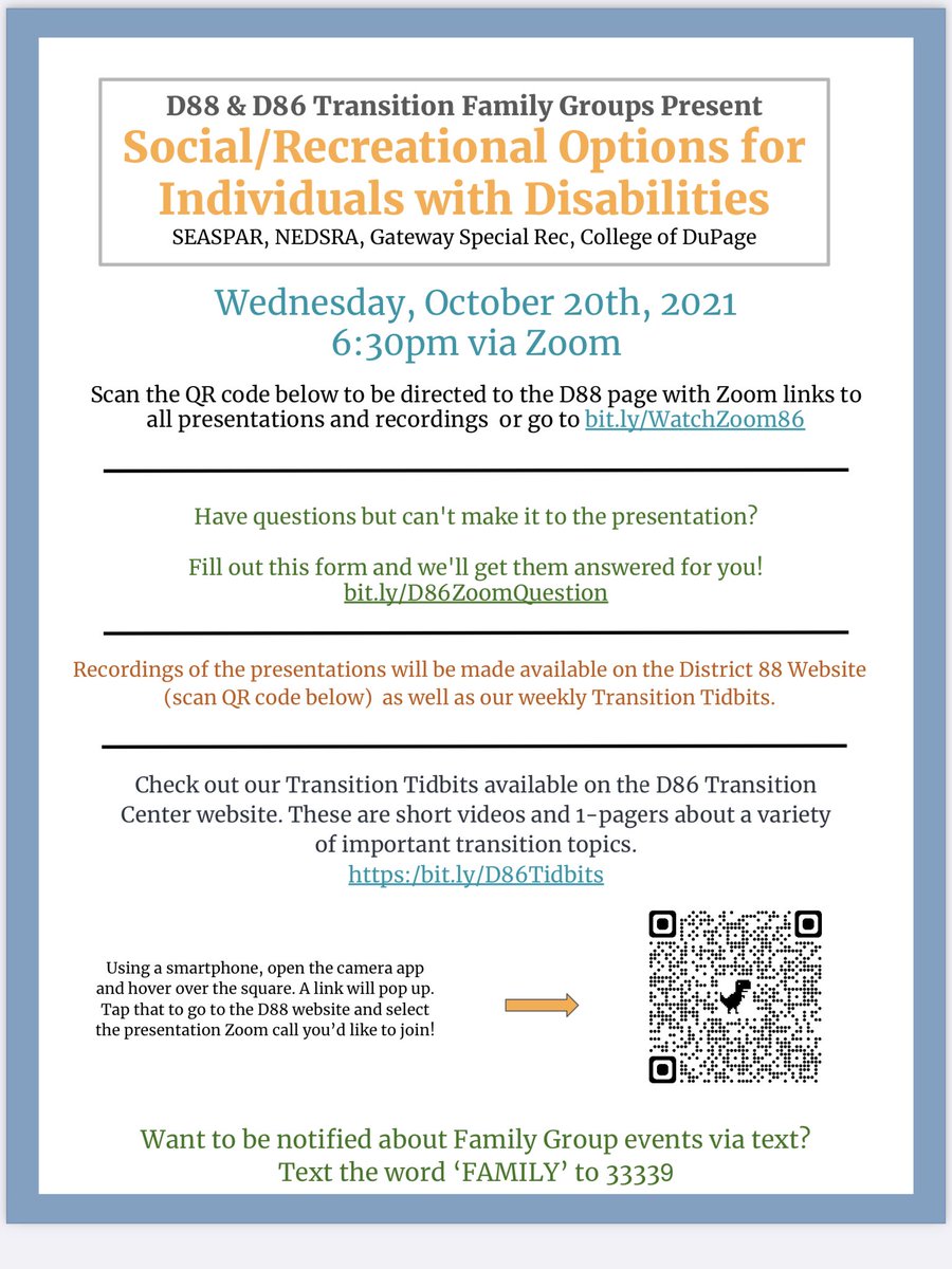 D86Transition's tweet photo. Join us on October 20th foe our next Family Group presentation! https://t.co/pq5Fwl0xDO