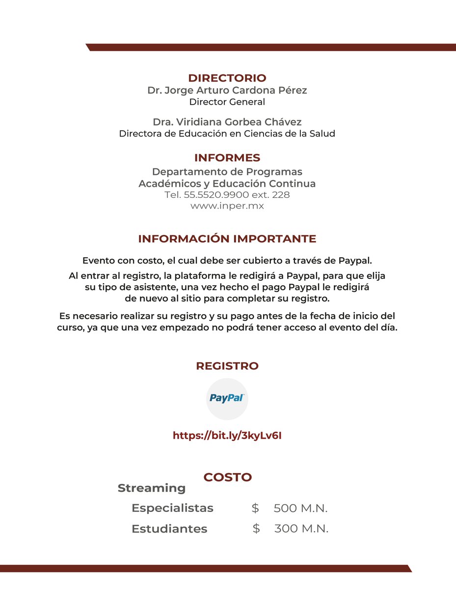 INPer_mx's tweet photo. #CursoINPer
MOVIMIENTOS GENERALES DE #PRECHTL EN EL #DIAGNÓSTICOTEMPRANO DE #PARÁLISISCEREBRAL
Regístrate en https://t.co/CAVYYMKq1r https://t.co/LkQ0PYHP5B