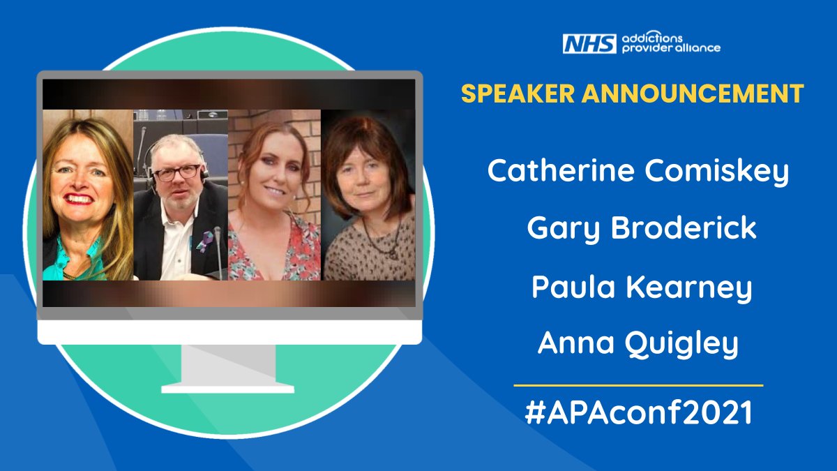Gary Broderick & Paula Kearney of @SAOLprojectIRL & Catherine Comiskey of @tcddublin will be speaking about the Pilot Anti-Stigma Training Programme in collaboration with @drugscrisis at the #APAconf21! Anna Quigley of CityWide will also join for a live Q+A session