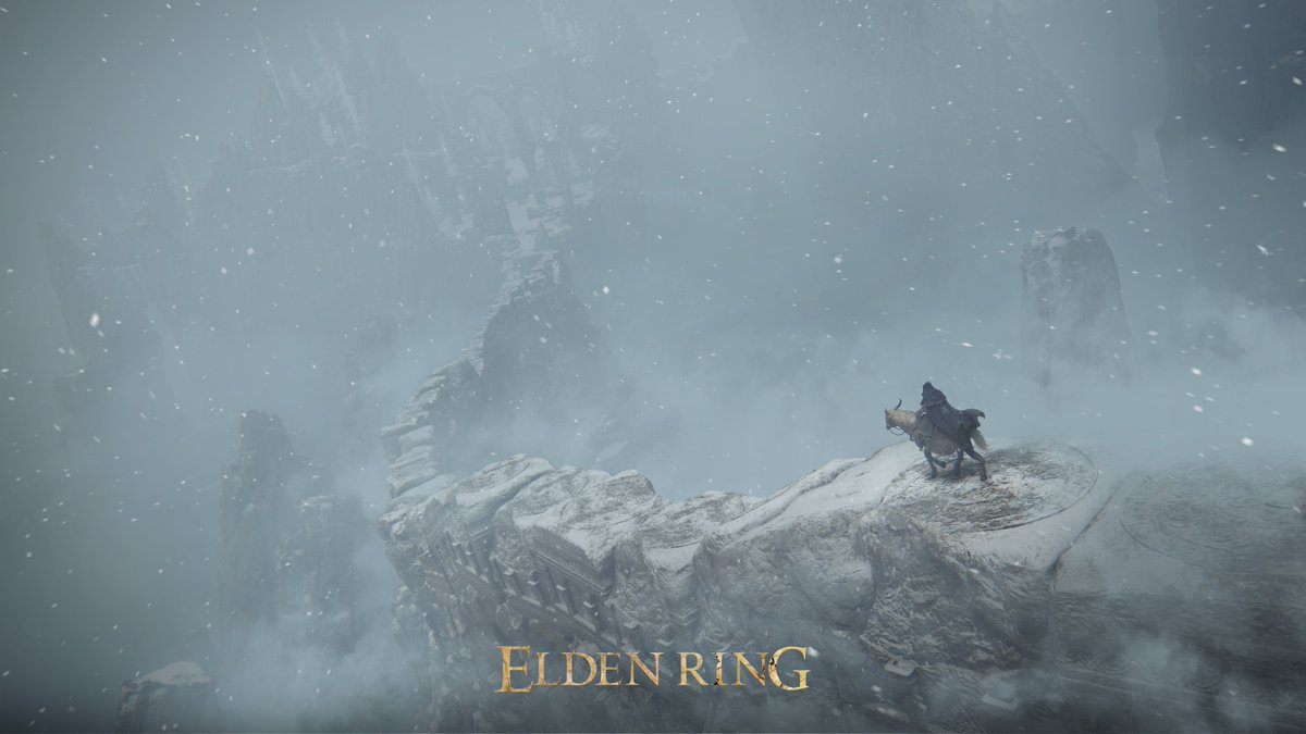 Thy spectral steed is nimble enough to scale the loneliest heights at the top of the world. #ELDENRING